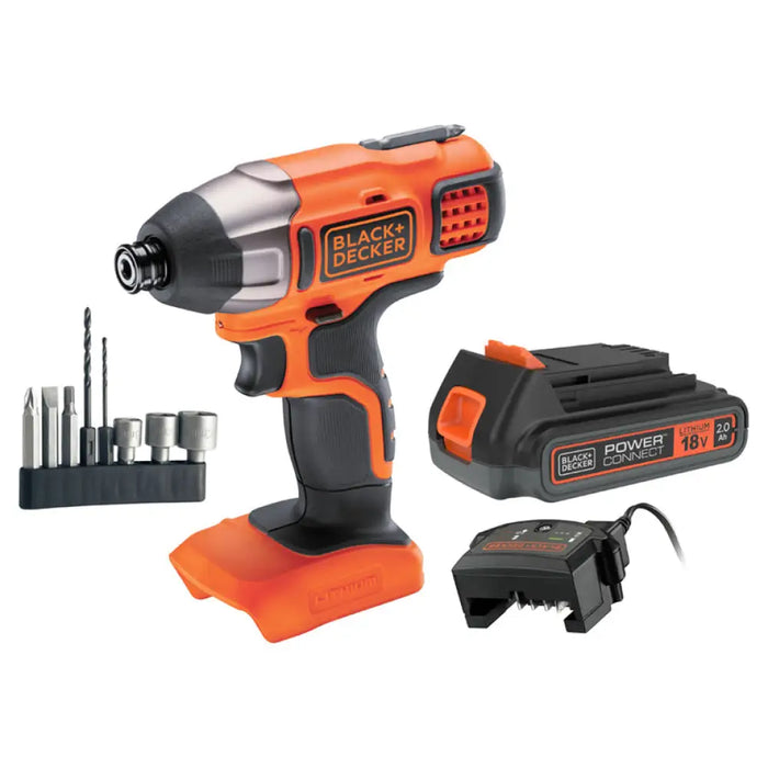 АКУМУЛАТОРЕН УДАРЕН ВИНТОВЕРТ BLACK&DECKER BDCIM18D1A-QW 18