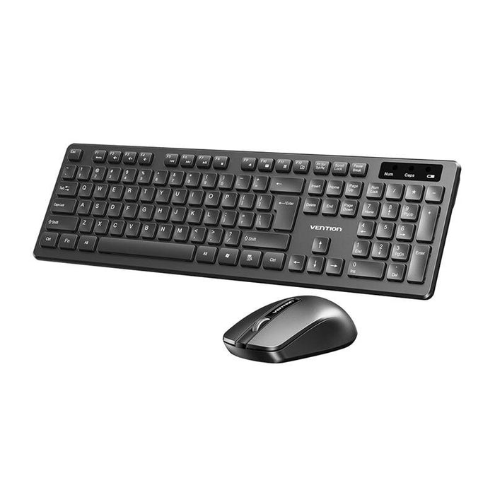 Комплект безжична клавиатура и мишка VENTION KTDB0-EN, 1200DPI, черен