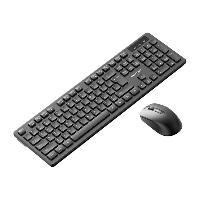 Комплект безжична клавиатура и мишка VENTION KTDB0-EN, 1200DPI, черен