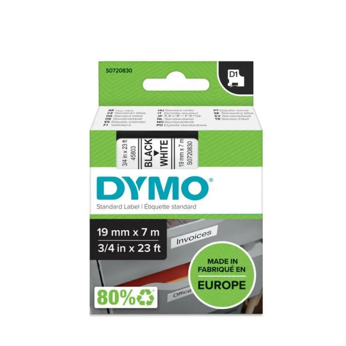 Етикети за принтер Dymo S0720830 Черен/Бял 7 m
