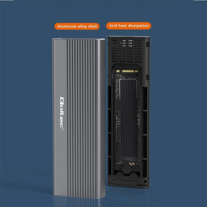 Кутия Qoltec 52267 | SSD M.2 устройство | SATA | NGFF|