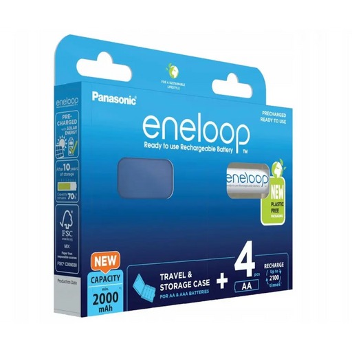 Акумулаторни батерии PANASONIC ENELOOP AA 2000 mAh 4 szt