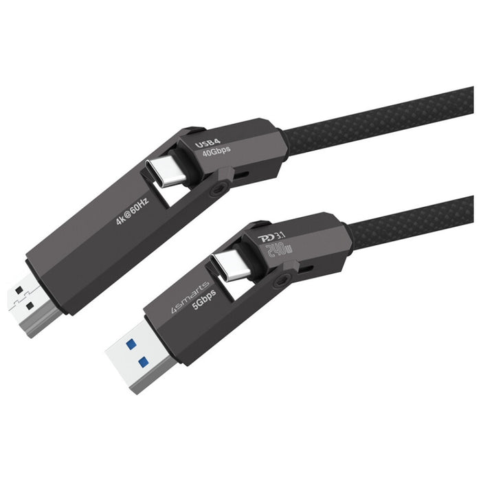 Кабел 4smarts ComboCord 1.5m, черен