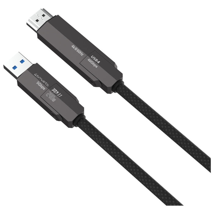 Кабел 4smarts ComboCord 1.5m, черен