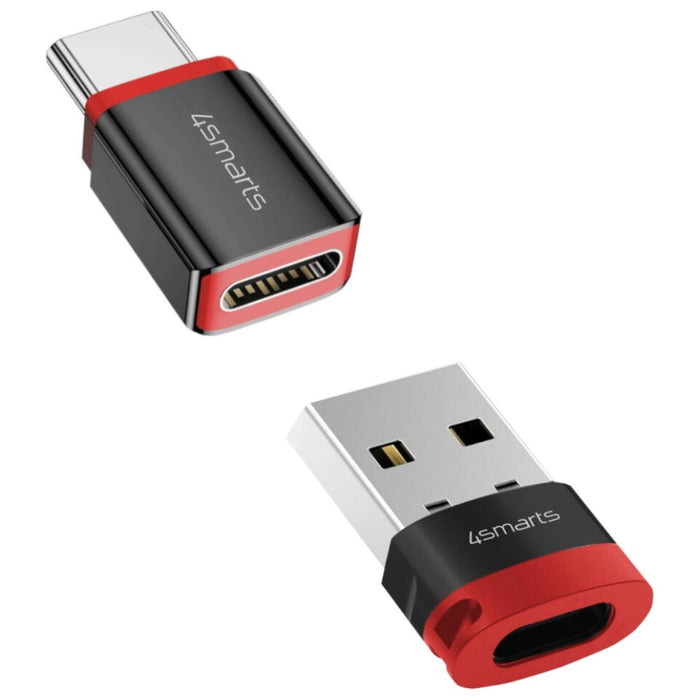 Адаптер 4smarts Data Blocker за USB-A/USB-C, черен