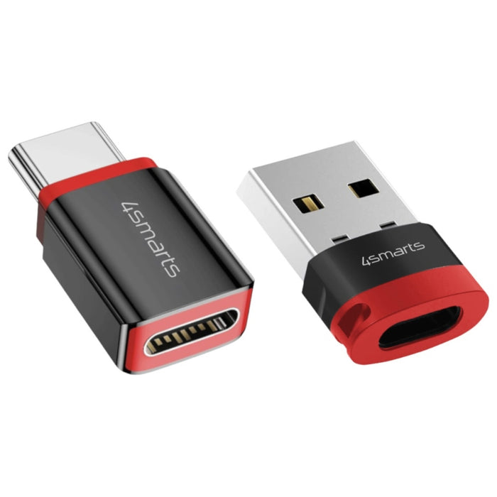 Адаптер 4smarts Data Blocker за USB-A/USB-C, черен