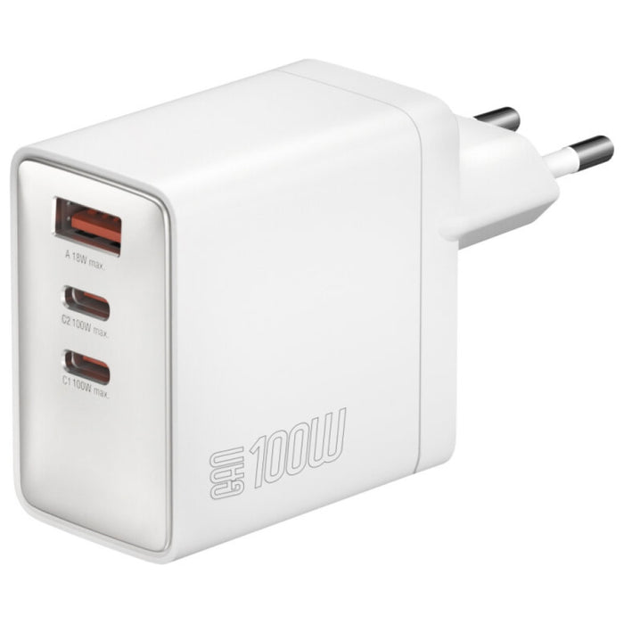 Зарядно 4smarts Pocket GaN + USB-C, бяло