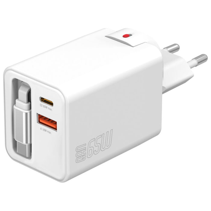 Зарядно 4smarts Flex Jojo 65W GaN, бял