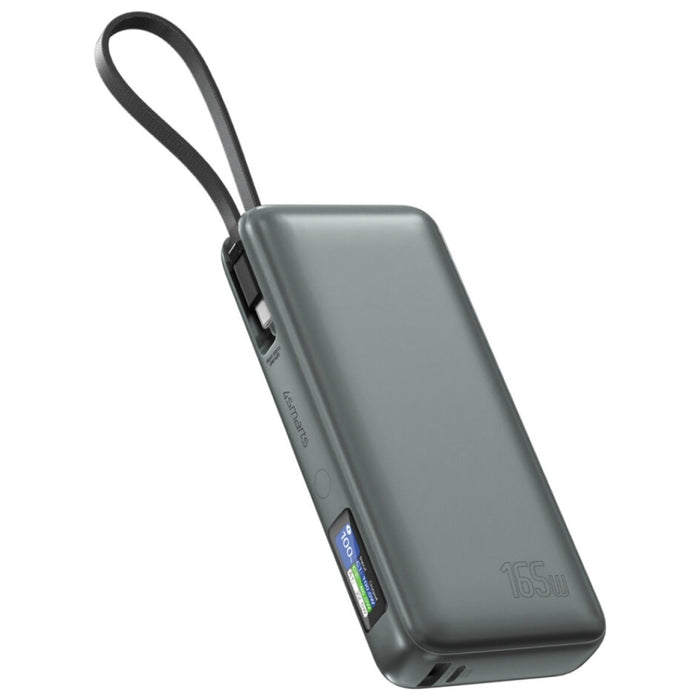 Powerbank 4smarts Enterprise със зинтегриран кабел, сив