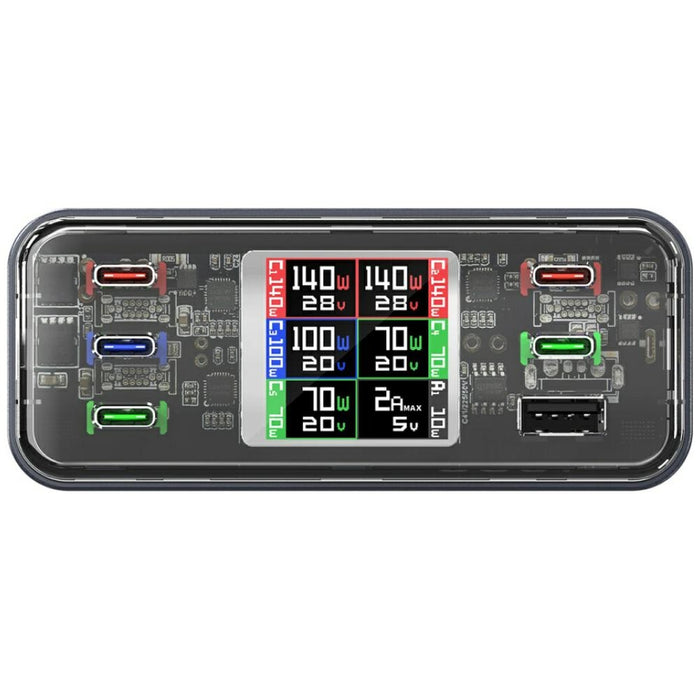 Зарядна станция 4smarts Lucid GaN DIY Desk Charger, сива
