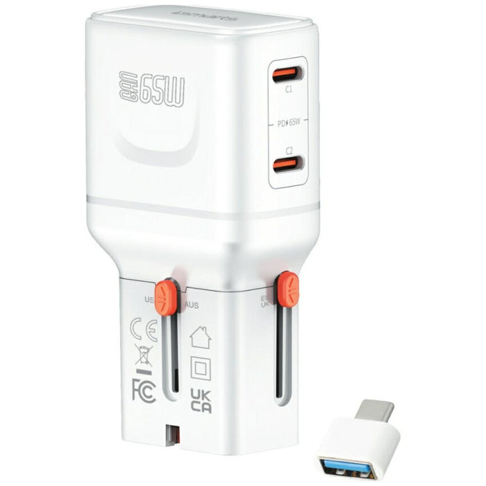 Пътна зарядна 4smarts Nomad Pocket 65W, бяла