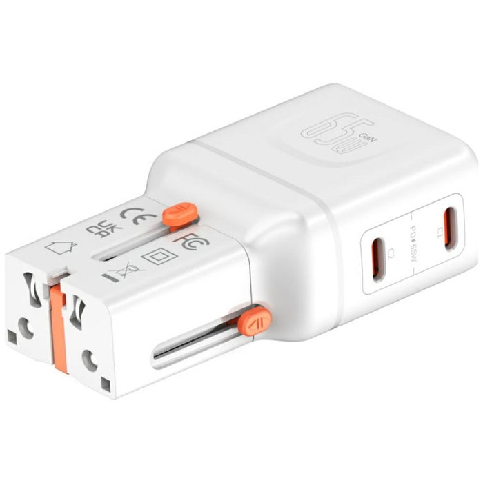 Пътна зарядна 4smarts Nomad Pocket 65W, бяла