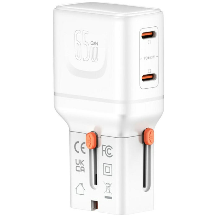 Пътна зарядна 4smarts Nomad Pocket 65W, бяла