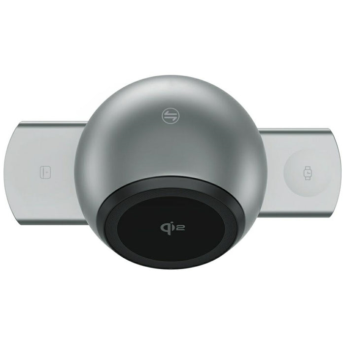 Зарядна станция 4smarts 4smarts ChargeBot Sound Qi2, сива