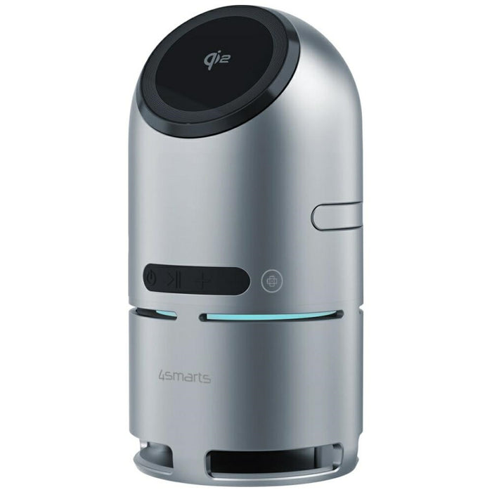 Зарядна станция 4smarts 4smarts ChargeBot Sound Qi2, сива