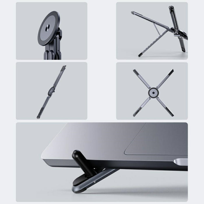 Стойка 4smarts 4smarts за лаптоп/таблет/смартфон, съвместима с MagSafe, космическо сиво