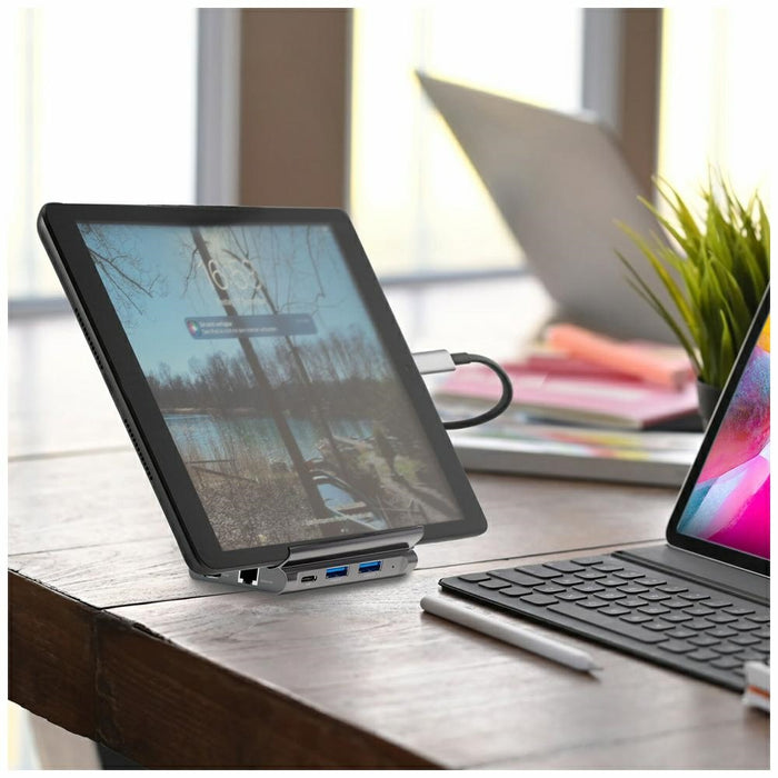 Стойка 4smarts Hub 7в1 DeX за таблет/телефон с USB-C, HDMI, SD карта