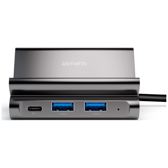 Стойка 4smarts Hub 7в1 DeX за таблет/телефон с USB-C, HDMI, SD карта
