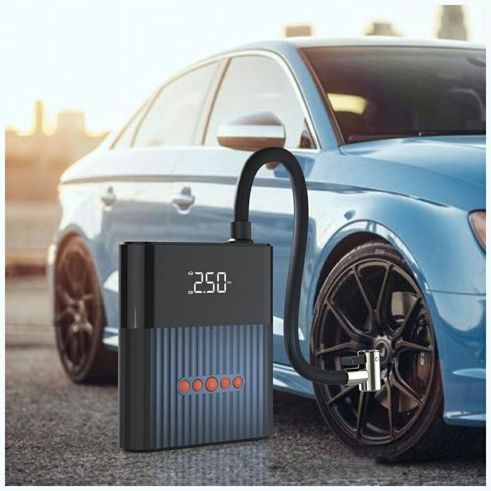 Powerbank 4smarts Jump Starter PitStop+ с компресор и фенерче, черен