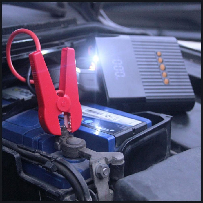 Powerbank 4smarts Jump Starter PitStop+ с компресор и фенерче, черен