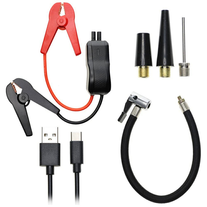Powerbank 4smarts Jump Starter PitStop+ с компресор и фенерче, черен