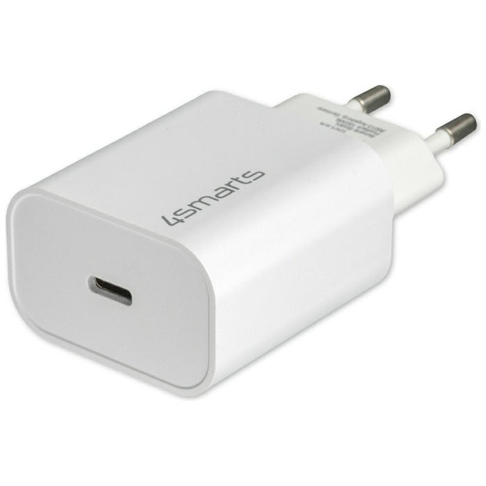 Зарядно 4smarts VoltPlug 20W PD MFI с кабел Lightning, бял