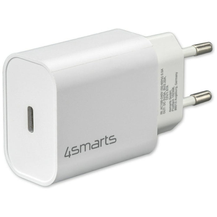 Зарядно 4smarts VoltPlug 20W PD MFI с кабел Lightning, бял