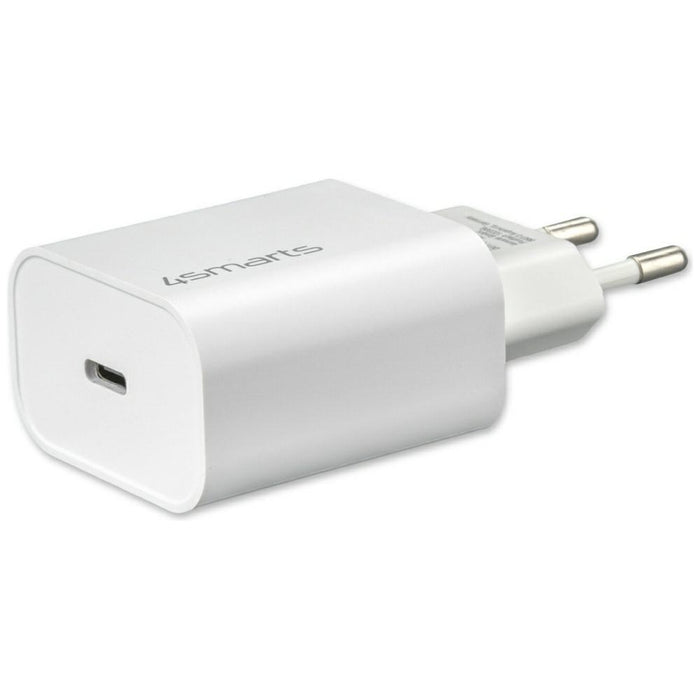Зарядно 4smarts VoltPlug 20W PD MFI с кабел Lightning, бял