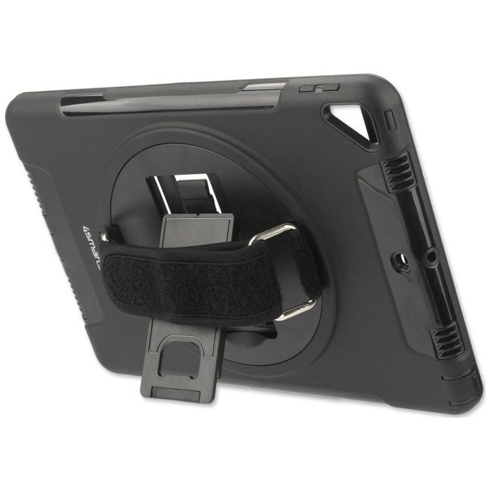 Твърд калъф 4smarts Rugged Case Grip с държач за iPad (7.Gen./8.Gen./9.Gen.), черен