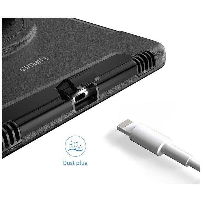 Твърд калъф 4smarts Rugged Case Grip с захват за iPad 11" (A16, 2025) / iPad 10.9" (10.Gen.)