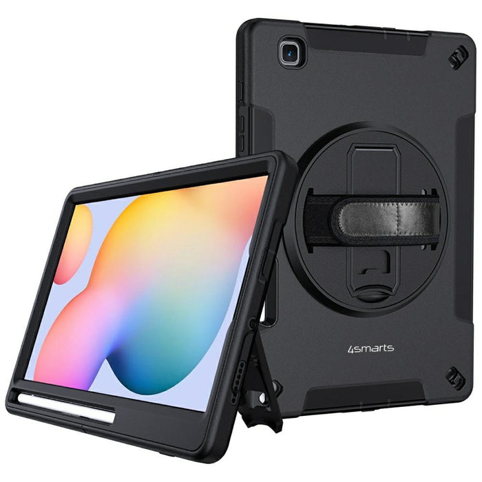 Твърд калъф 4smarts Rugged Case Grip с удържател за Samsung Galaxy Tab S6 Lite, черен