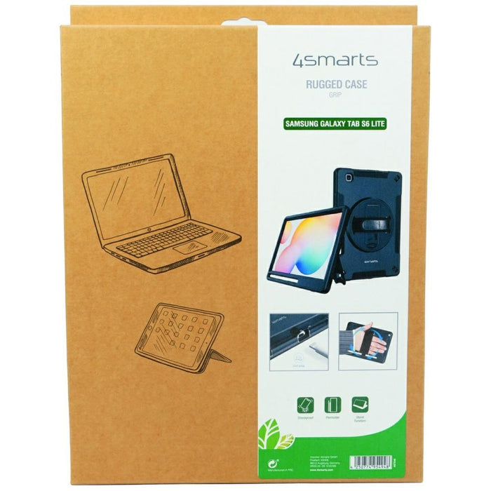 Твърд калъф 4smarts Rugged Case Grip с удържател за Samsung Galaxy Tab S6 Lite, черен