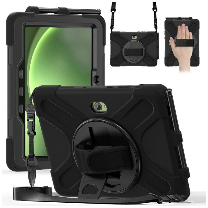 Твърд калъф 4smarts Rugged Case Grip с държач за Samsung Galaxy Tab Active Pro / Pro / Pro, черен
