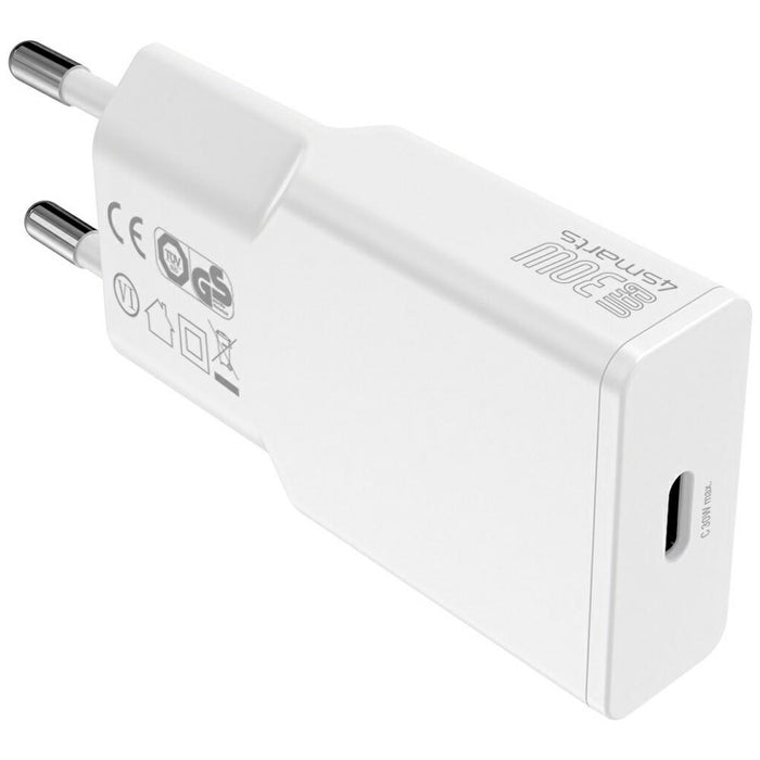Зарядно 4smarts PDPlug Slim 30W GaN, бяло