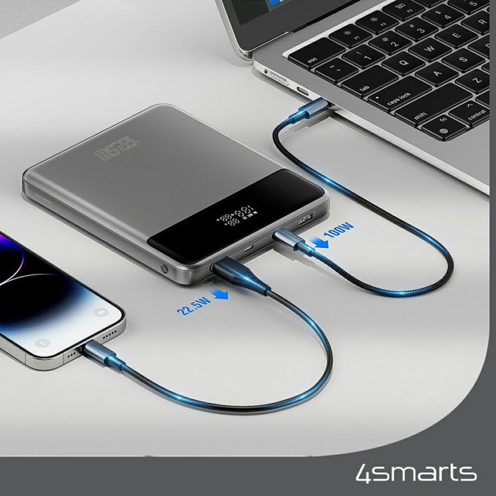 4smarts Power Bank Enterprise Slim 20000mAh 122.5W, space grey