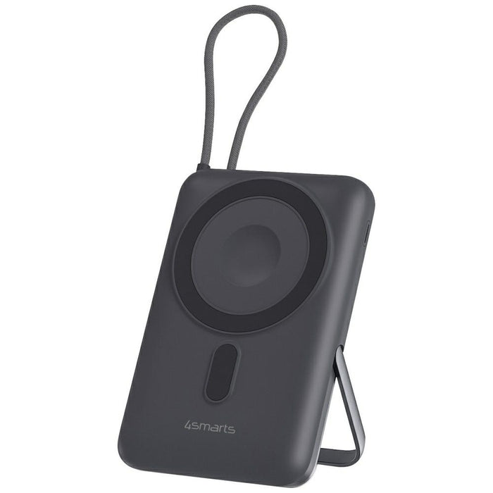 4smarts Enterprise Pocket bezprzewodowy powerbank 22.5W Qi2, сив