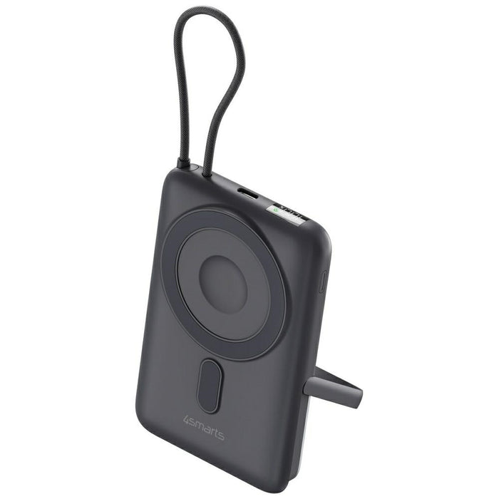 4smarts Enterprise Pocket bezprzewodowy powerbank 22.5W Qi2, сив