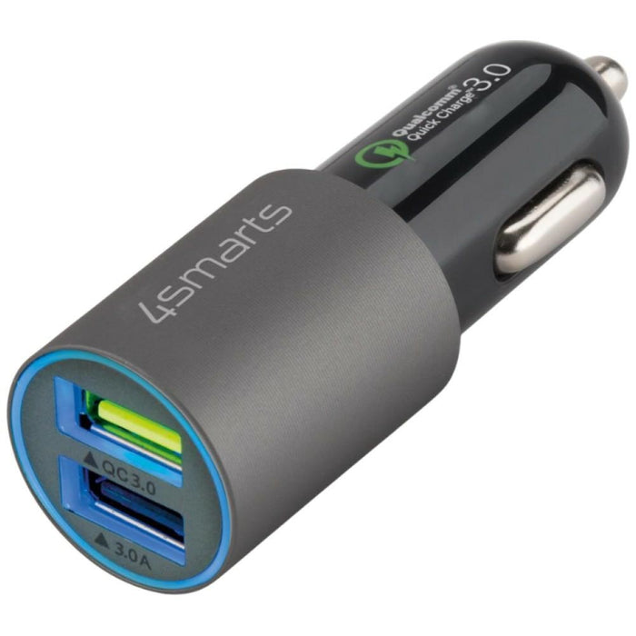Автомобилна зарядна станция 4smarts 4smarts Charger Rapid 30W Quick Charge, матово сива