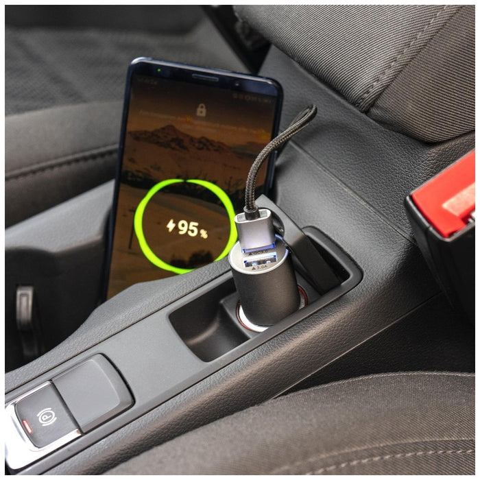 Автомобилна зарядна станция 4smarts 4smarts Charger Rapid 30W Quick Charge, матово сива