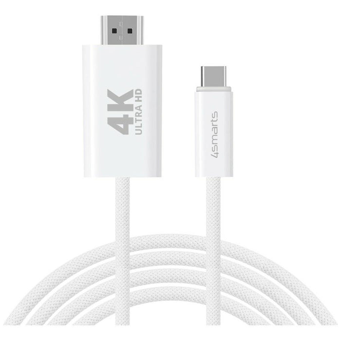Кабел 4smarts за HDMI 2 м, бял