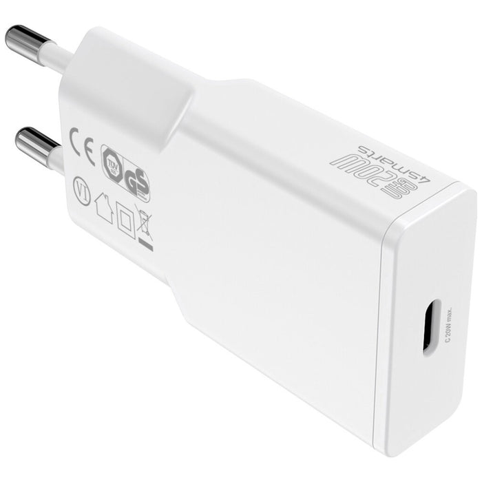 Зарядно 4smarts PDPlug Slim 20W GaN, бял