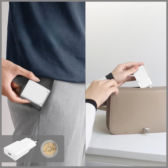 Зарядно 4smarts PDPlug Slim 20W GaN, бял