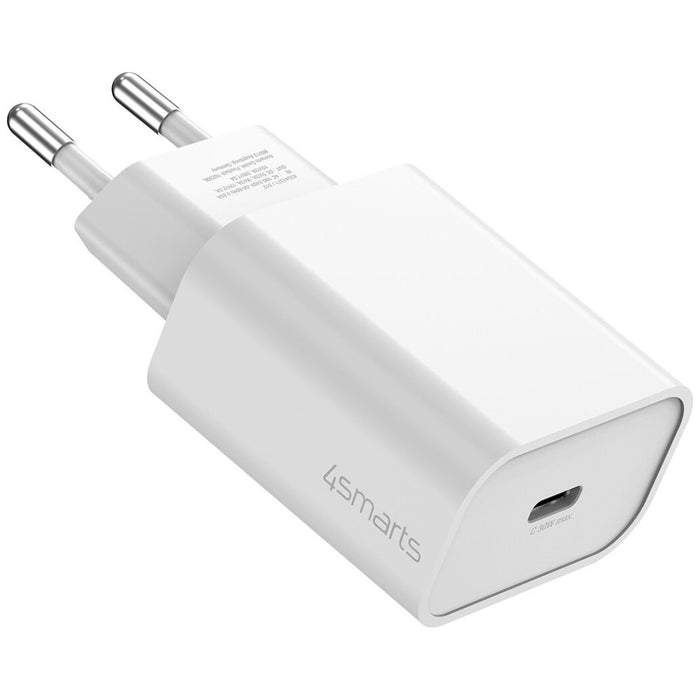 Зарядно 4smarts VoltPlug PD 30W с кабел 1.5m, бял