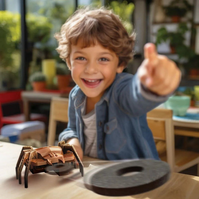 Интерактивна играчка 4M KidzRobotix - Паяк-робот дискоизстрелвач