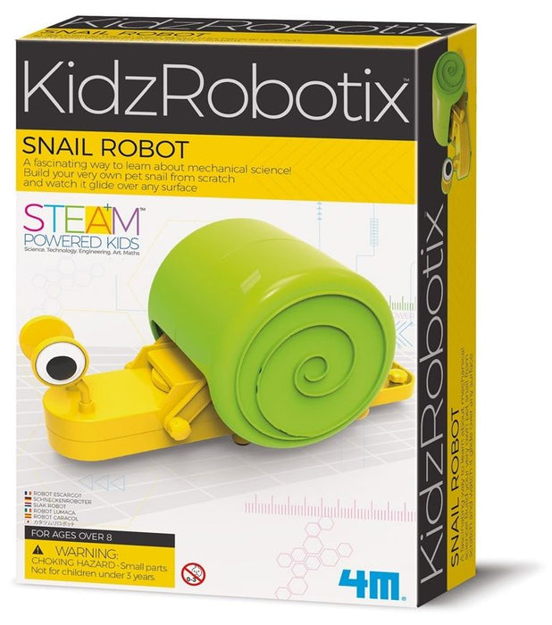 Образователен STEM комплект 4M KidzRobotics - Сглоби сам охлюв робот