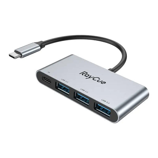 4в1 хъб RayCue USB - C към 3x USB - A 3.0 5Gbps + PD