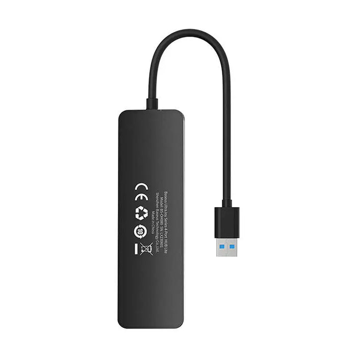 4в1 хъб Baseus UltraJoy Lite USB-A към USB 3.0 15 cm черен