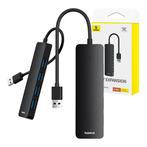 4в1 хъб Baseus UltraJoy Lite USB-A към USB 3.0 15 cm черен