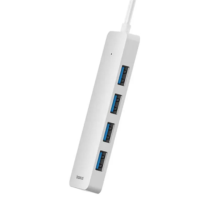 4в1 хъб Baseus UltraJoy Lite USB-A към USB 3.0 15cm бял