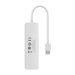4в1 хъб Baseus UltraJoy Lite USB-A към USB 3.0 15cm бял